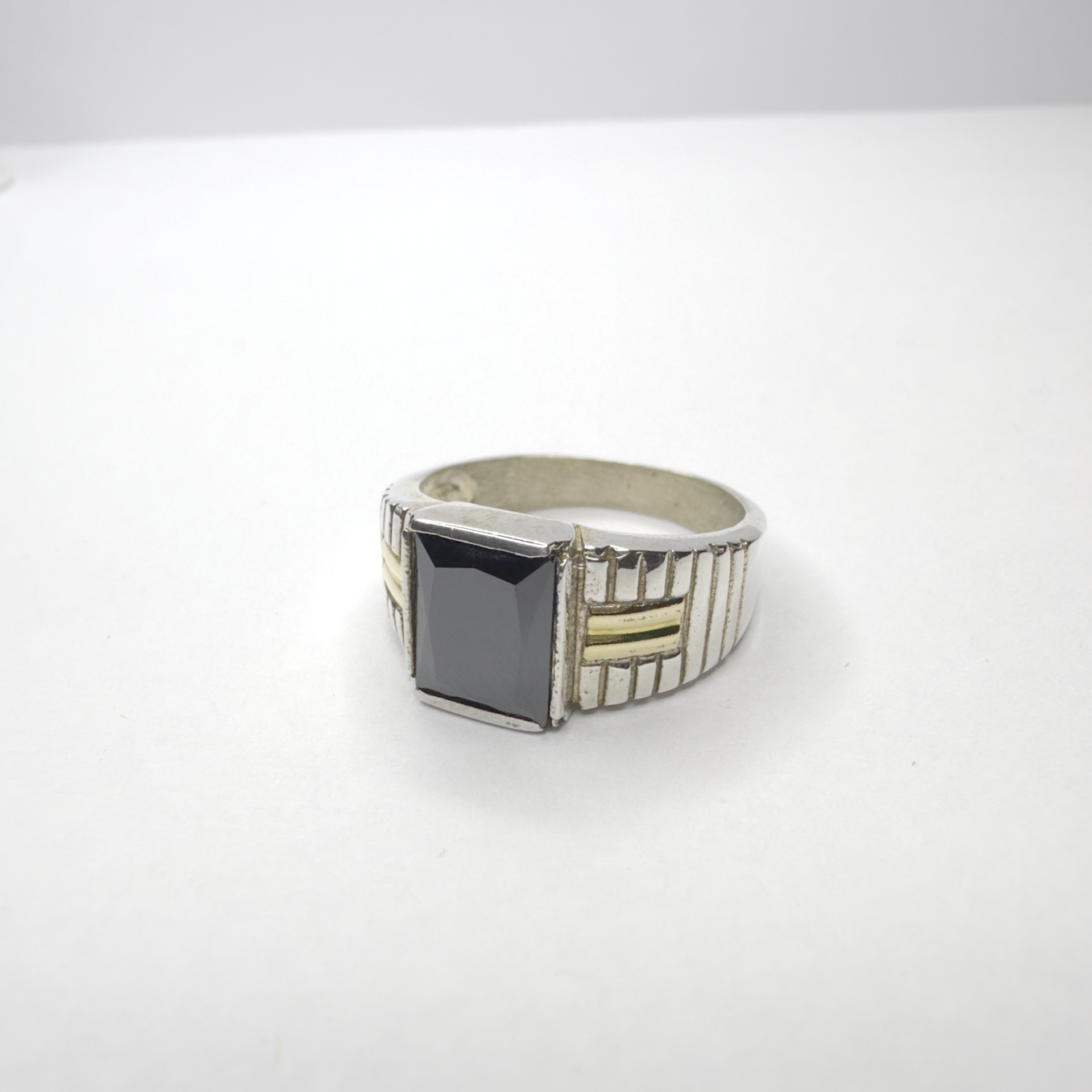 Anillo Hombre Negro Piedra