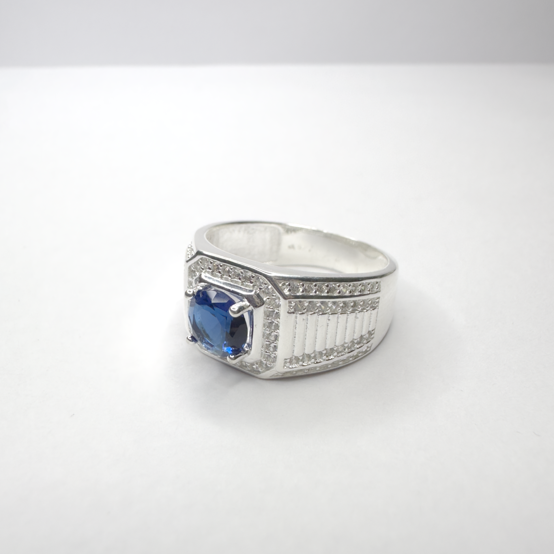 Anillo Hombre Azul Piedra
