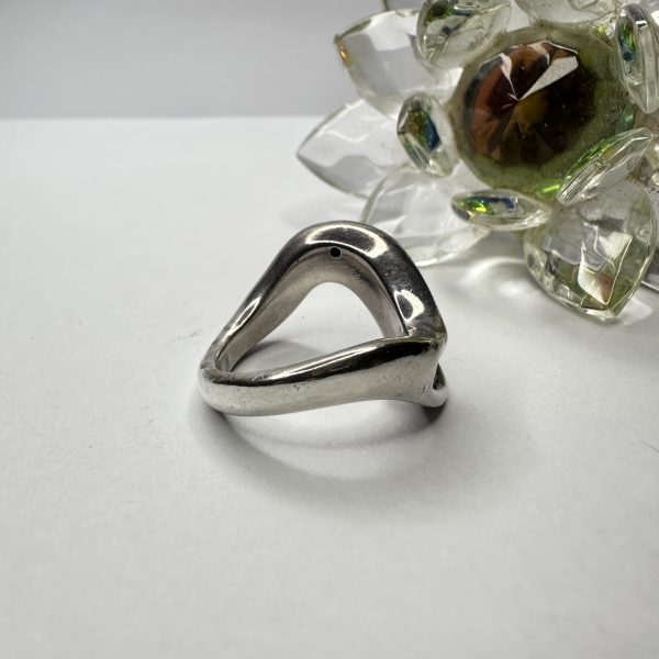 Anillo Inflado Plata Curvo - Image 3