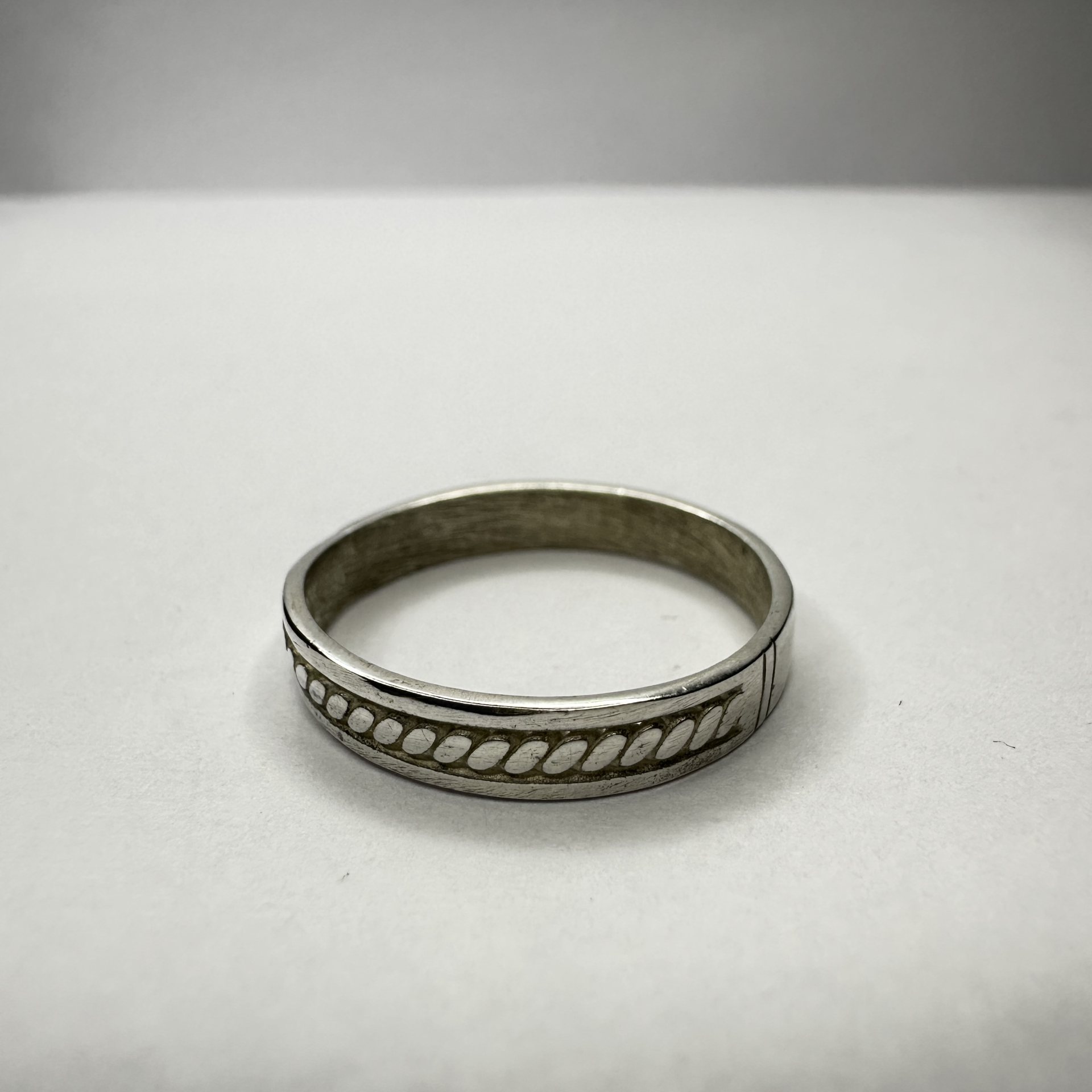 Anillo Hombre Plata Lazo