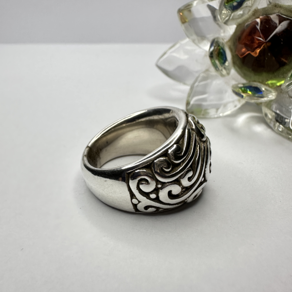 Anillo Inflado Plata Flor - Image 3