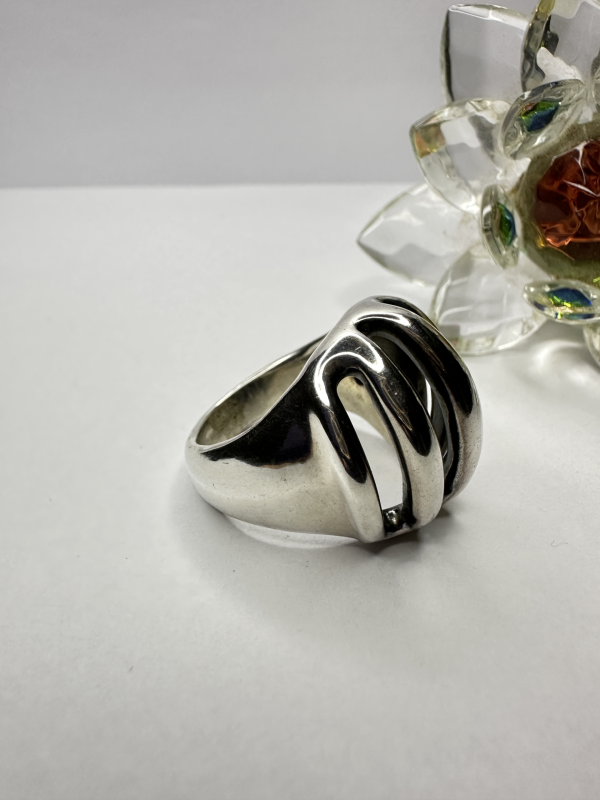 Anillo Inflado Plata Esfera - Image 3